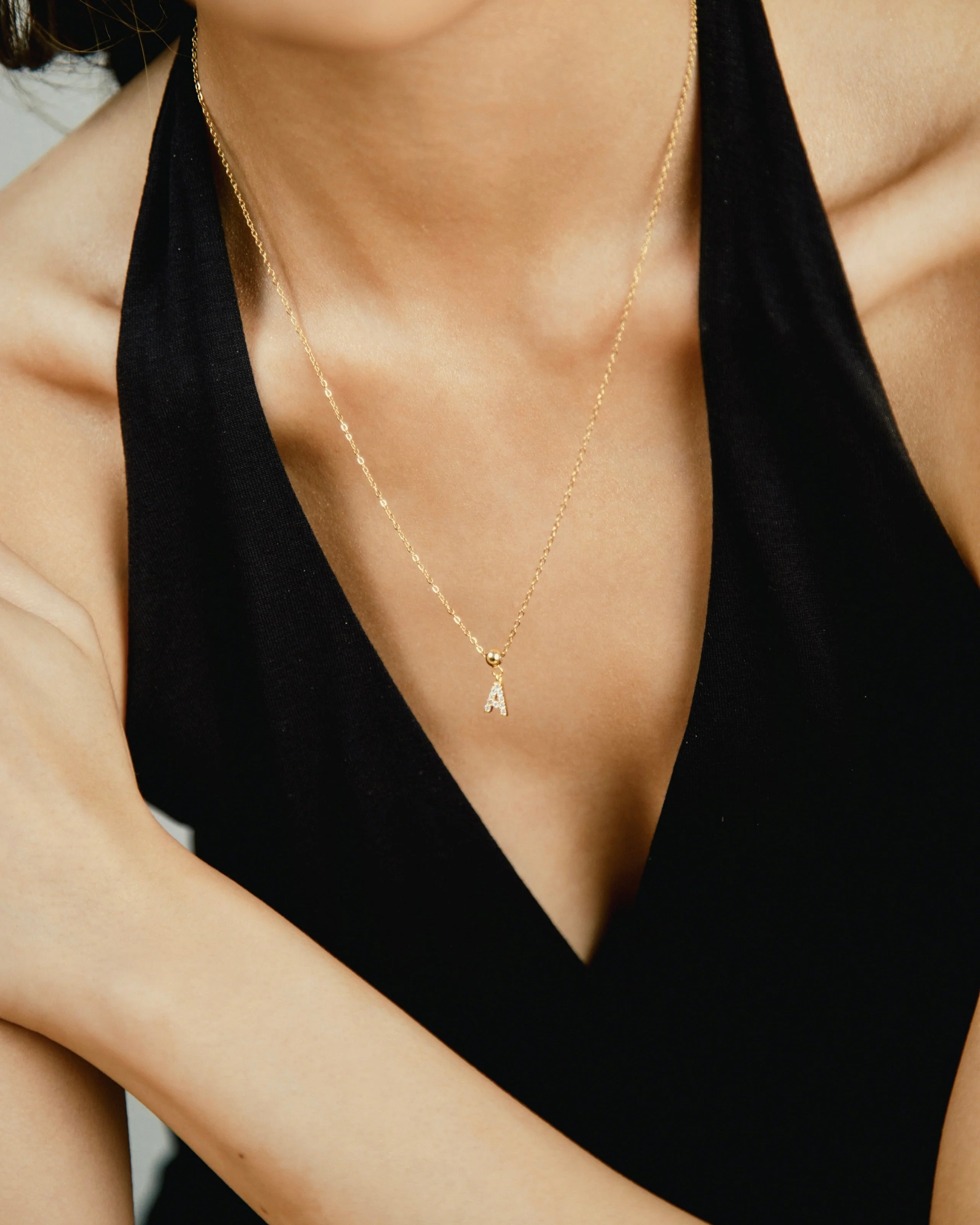 A Diamond Initial Charm Gold - Image 3