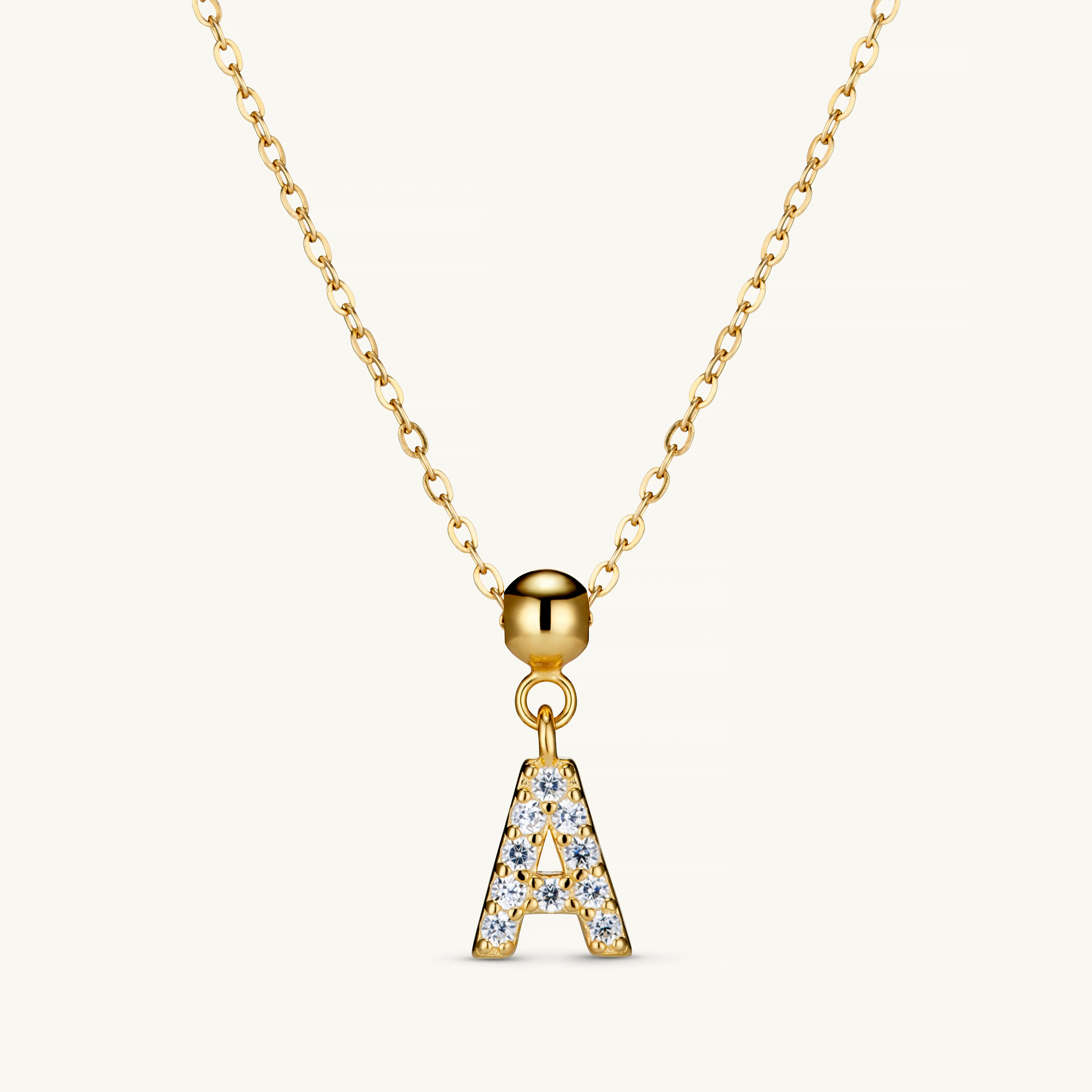A Diamond Initial Charm Gold - Image 4
