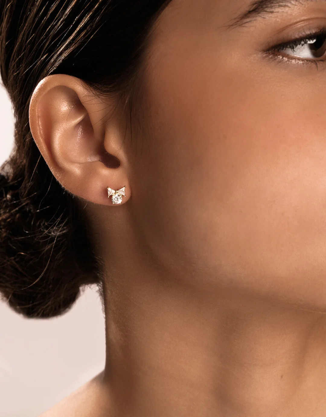 Affinity Stud Earring in Gold - Image 4