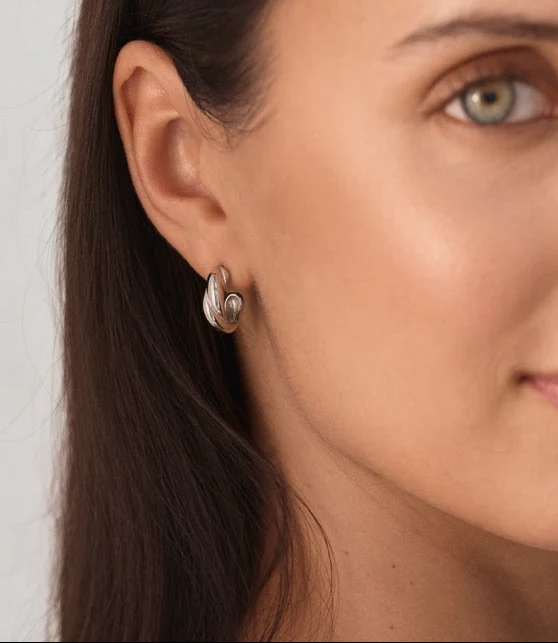 Allure Hoops Silver - Image 5