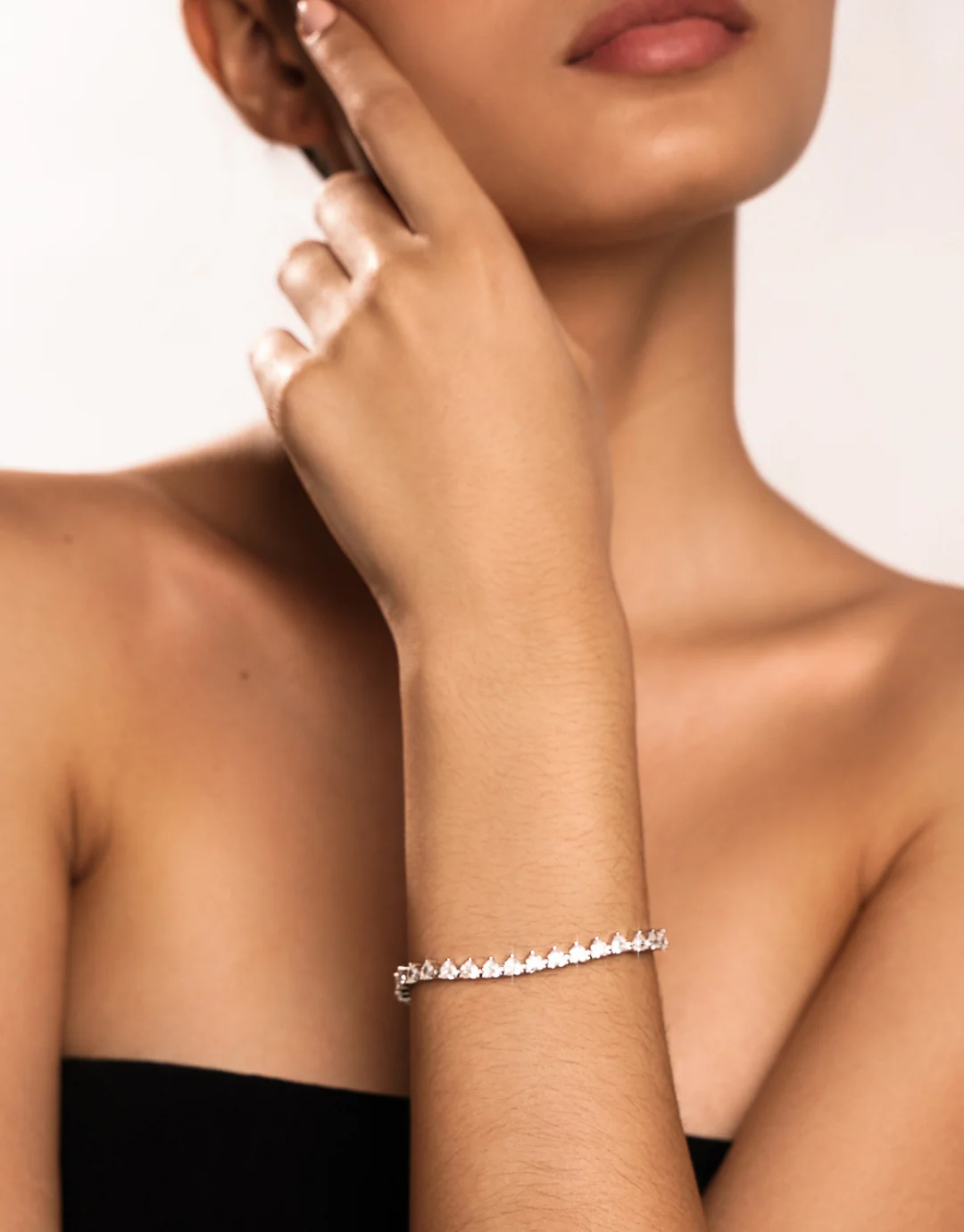 Amore Tennis Bracelet In Silver - Image 6