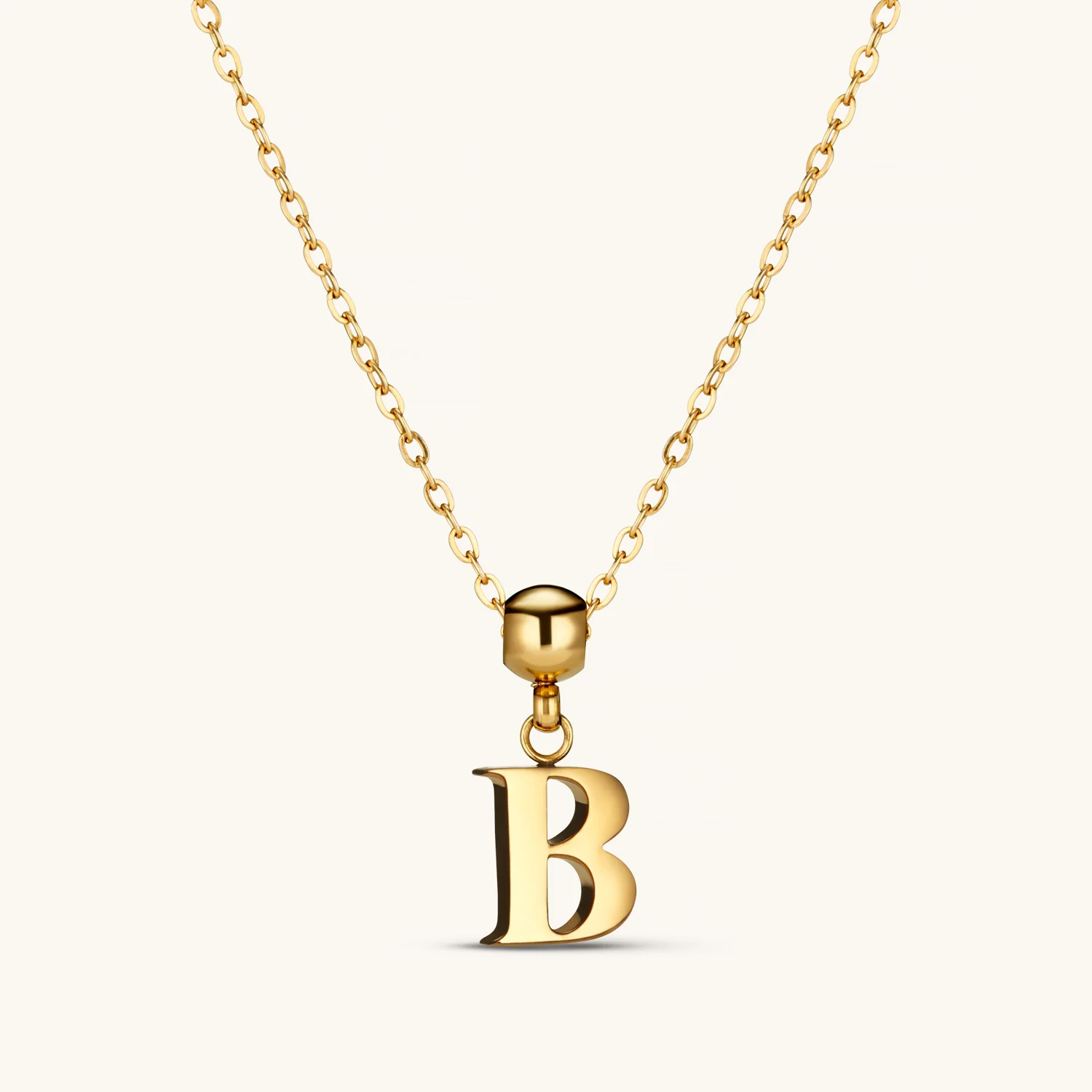 B Classic Initial Charm Gold - Image 4