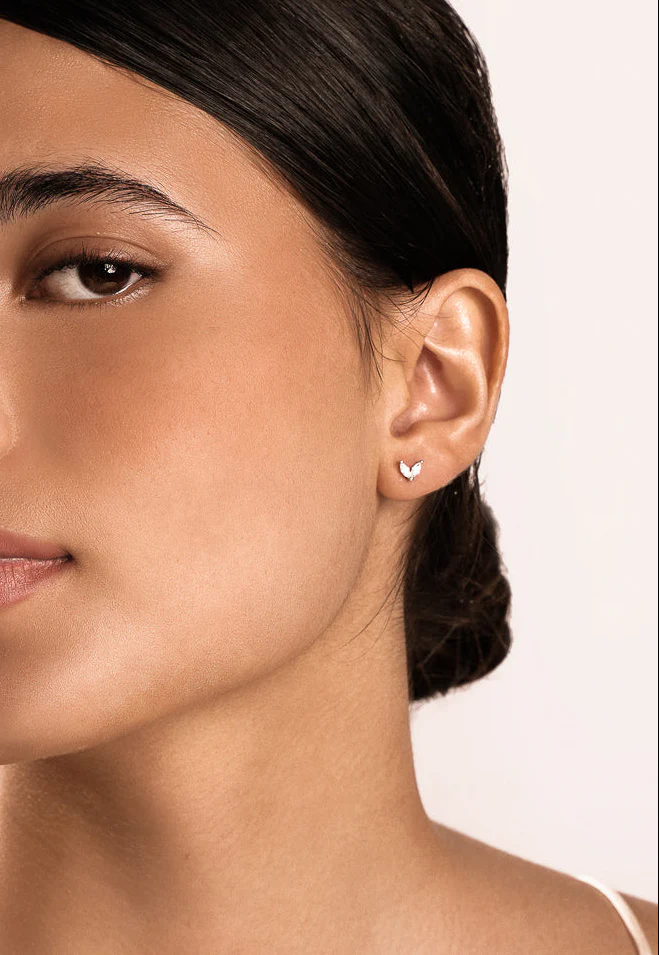 Cherish Wings Stud Earring in Gold - Image 5