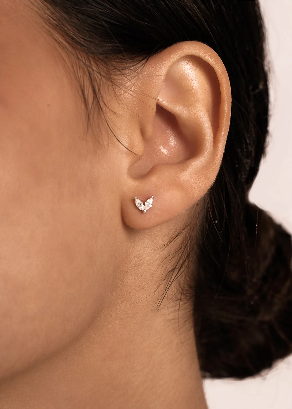 Cherish Wings Stud Earring in Silver - Image 6