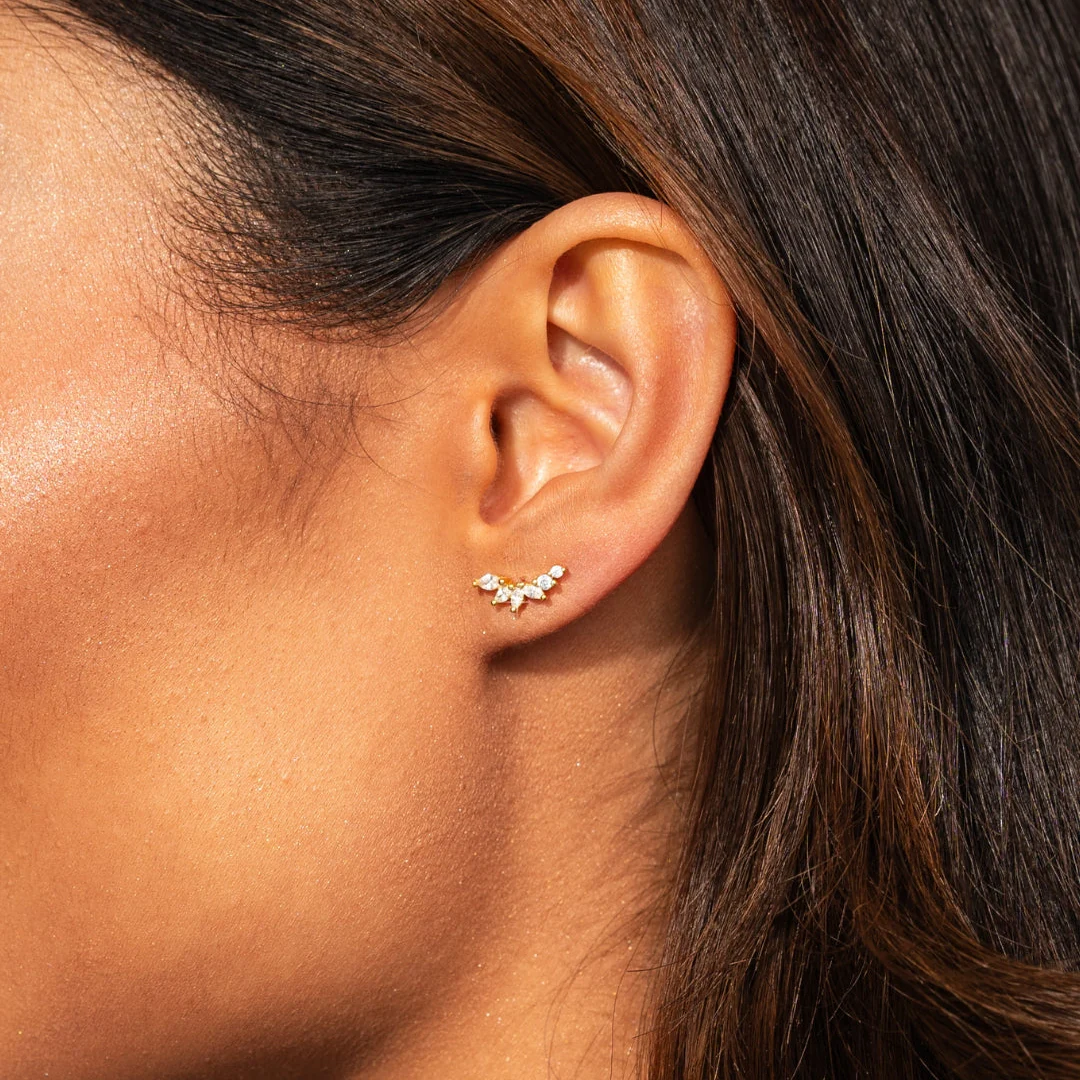 Crystal Climber Studs Gold - Image 2