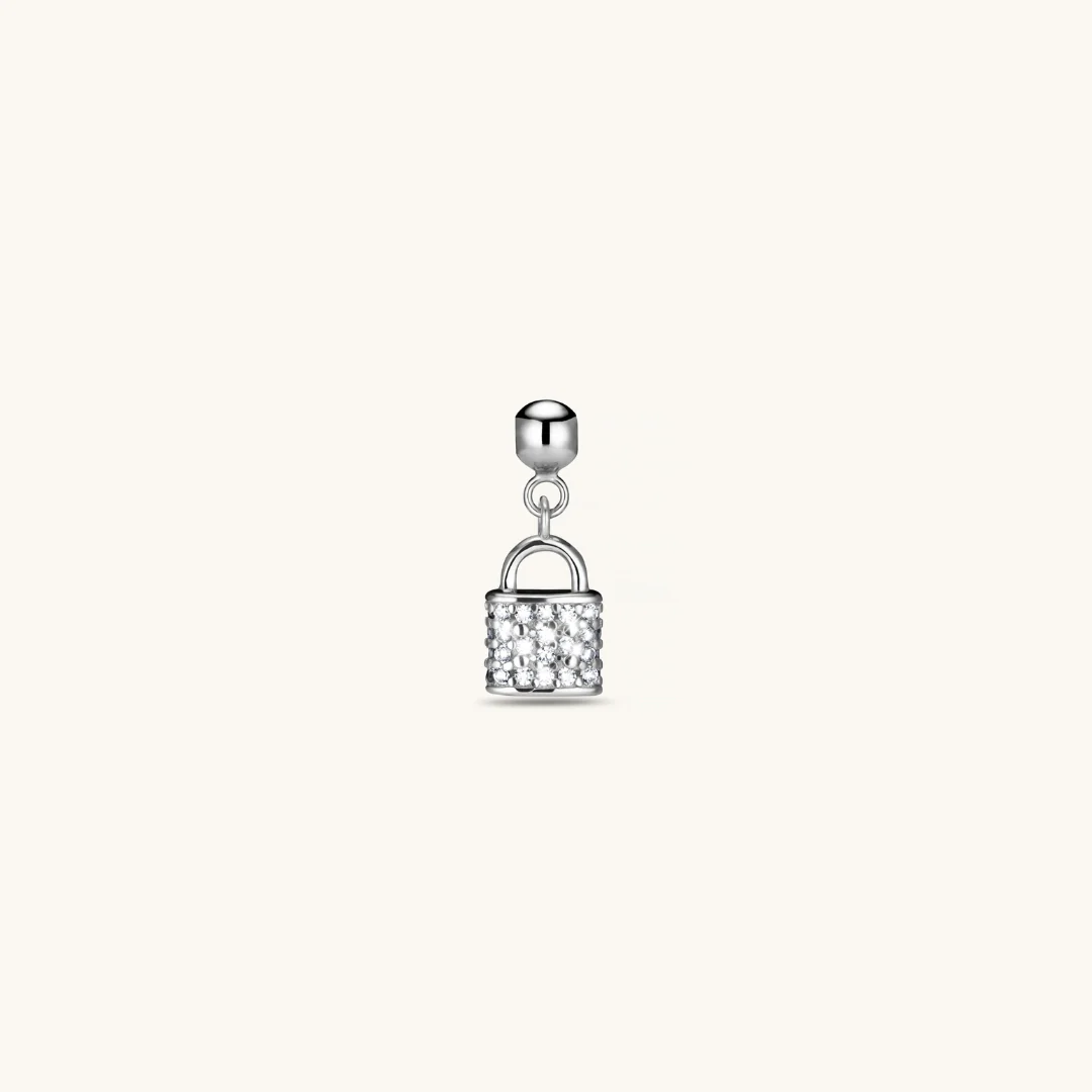 Lock Charm Silver