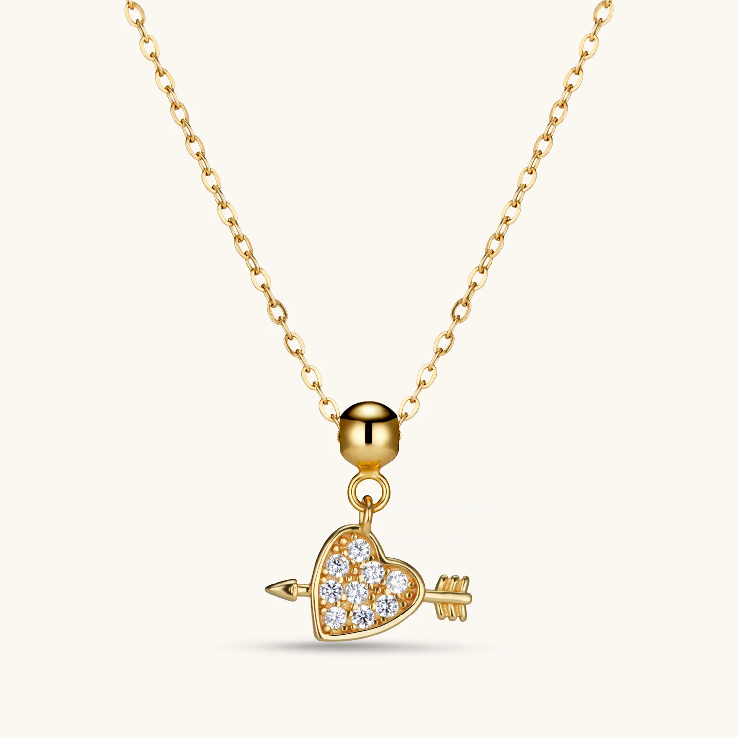Heart & Arrow Charm Gold - Image 3