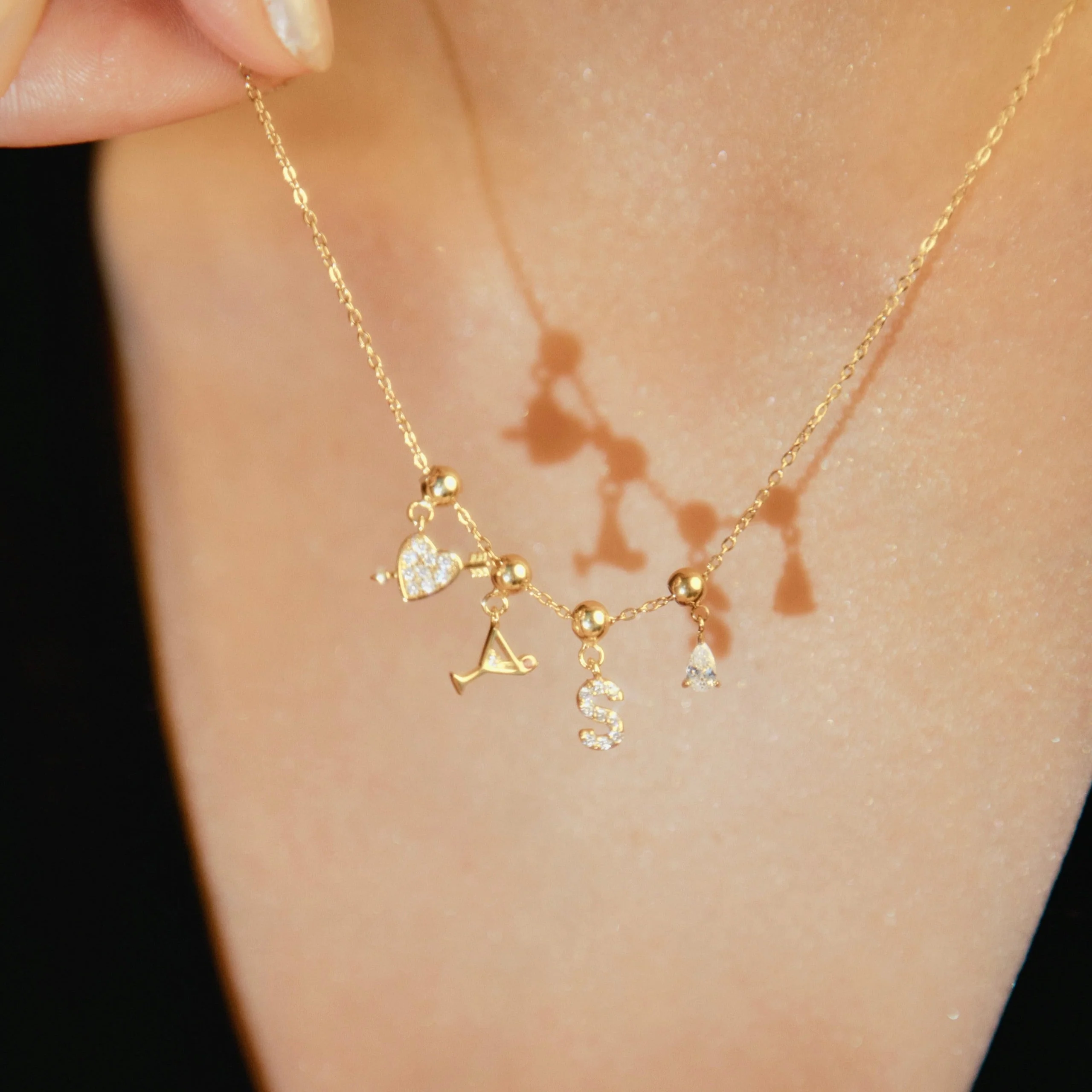 Heart & Arrow Charm Gold - Image 2
