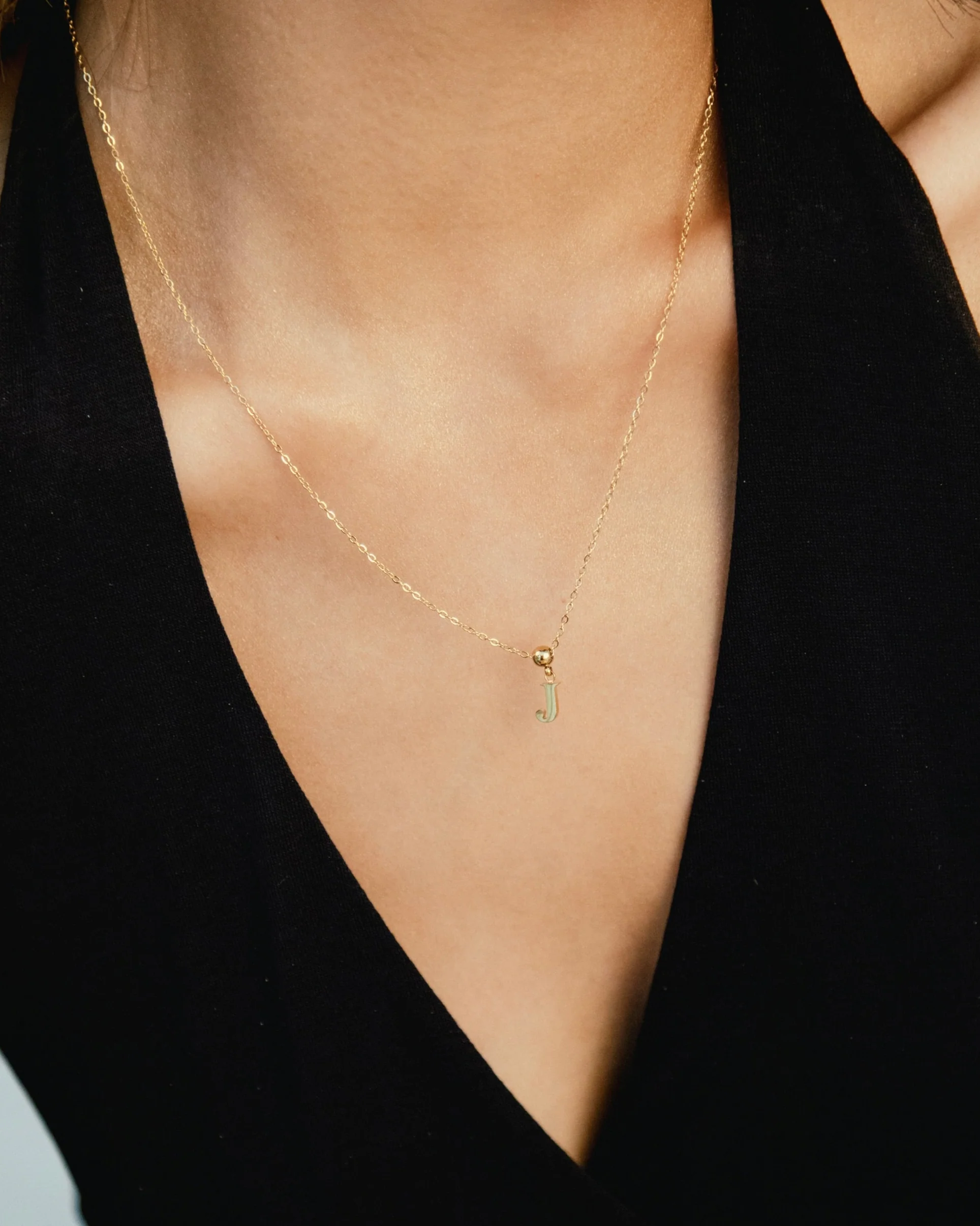 J Classic Initial Charm Gold - Image 3