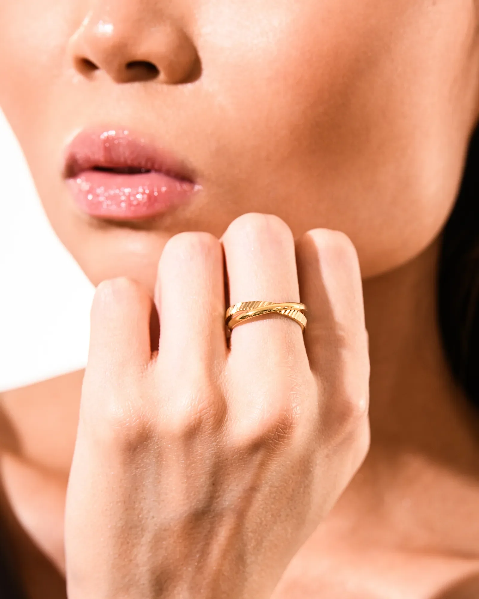 Layered Ring Gold - Image 3