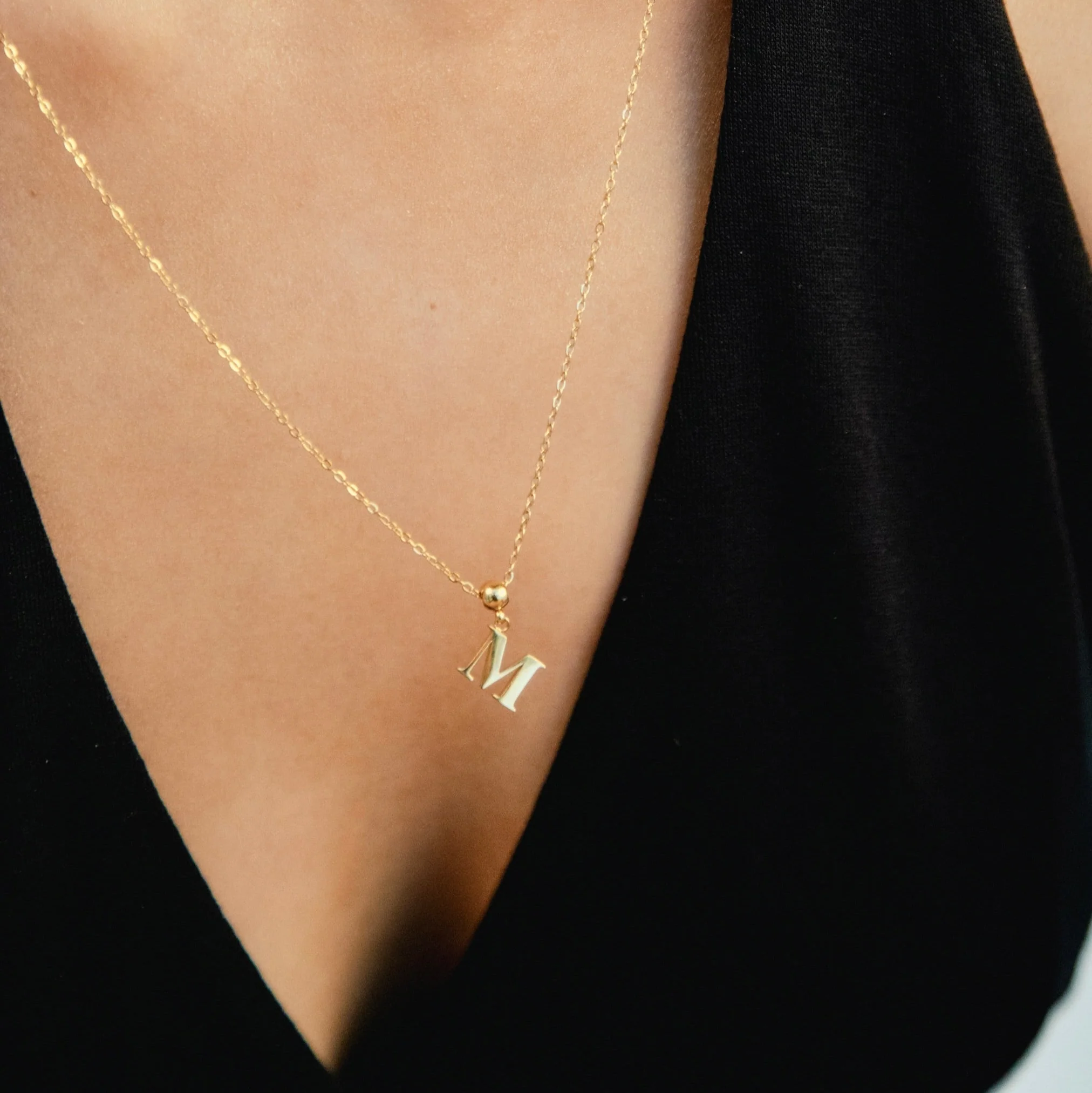 M Classic Initial Charm Gold - Image 2