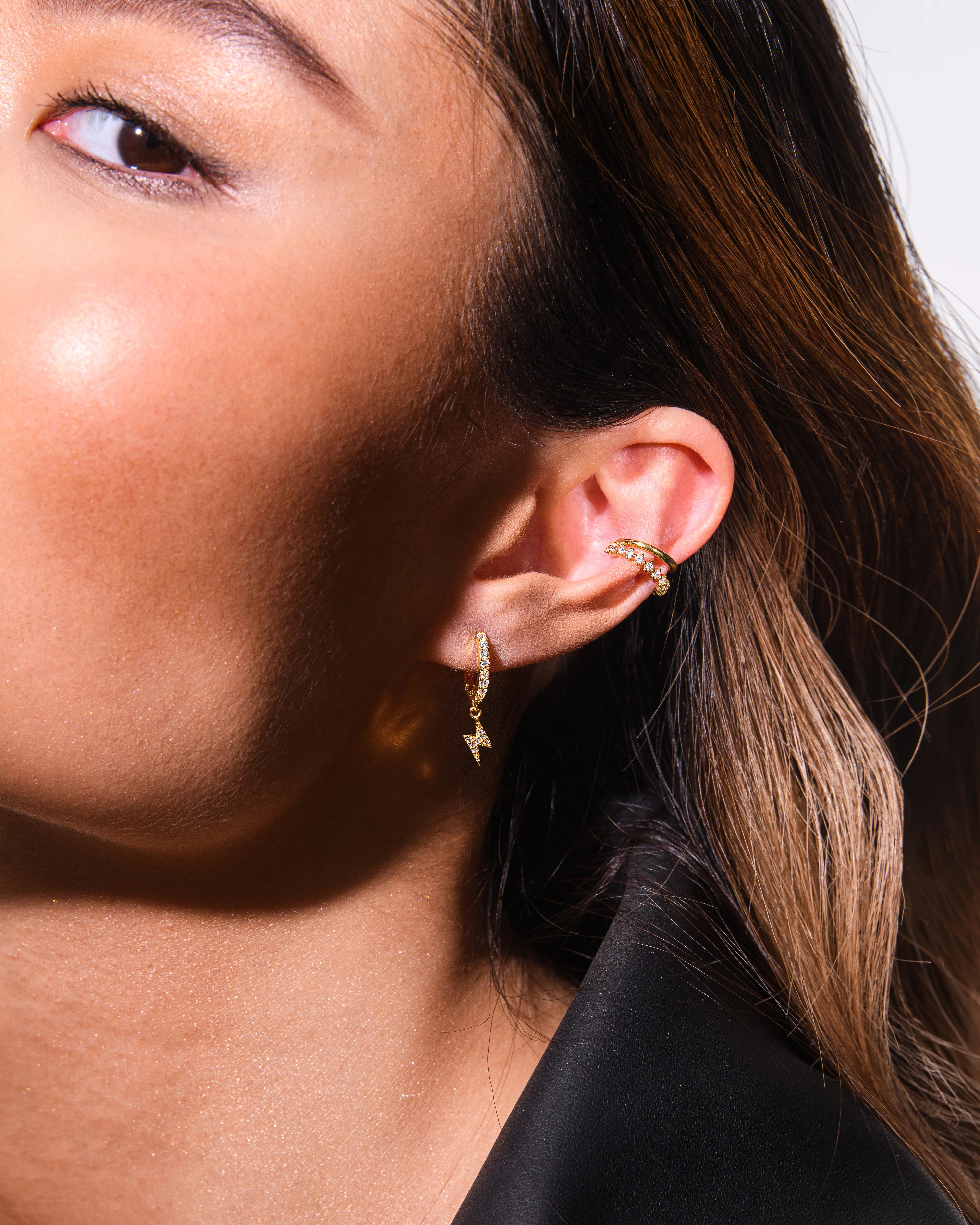 Marquise Layered Ear Cuff Silver - Image 2