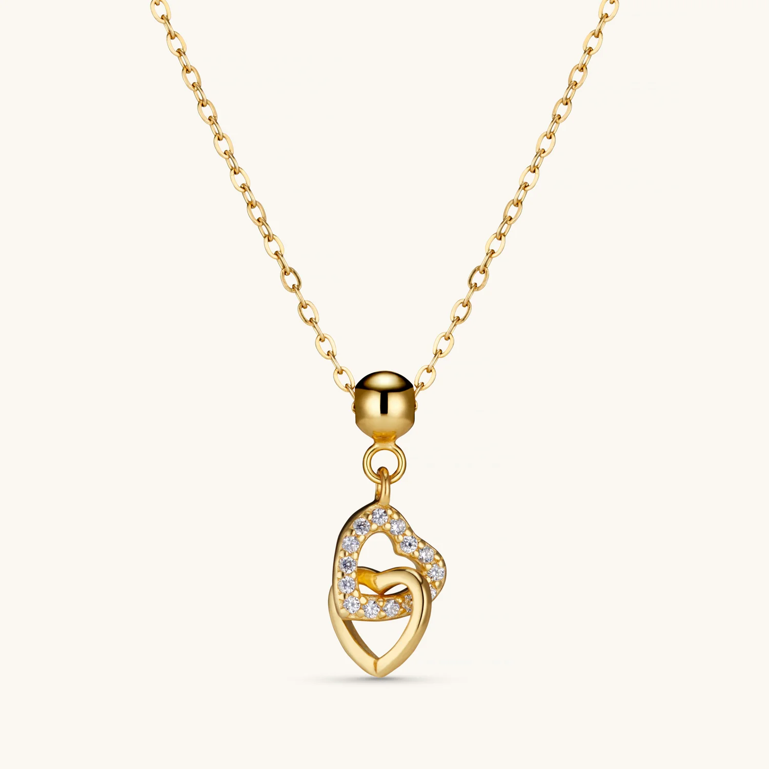 Mi Amor Interlocking Charm Gold - Image 3