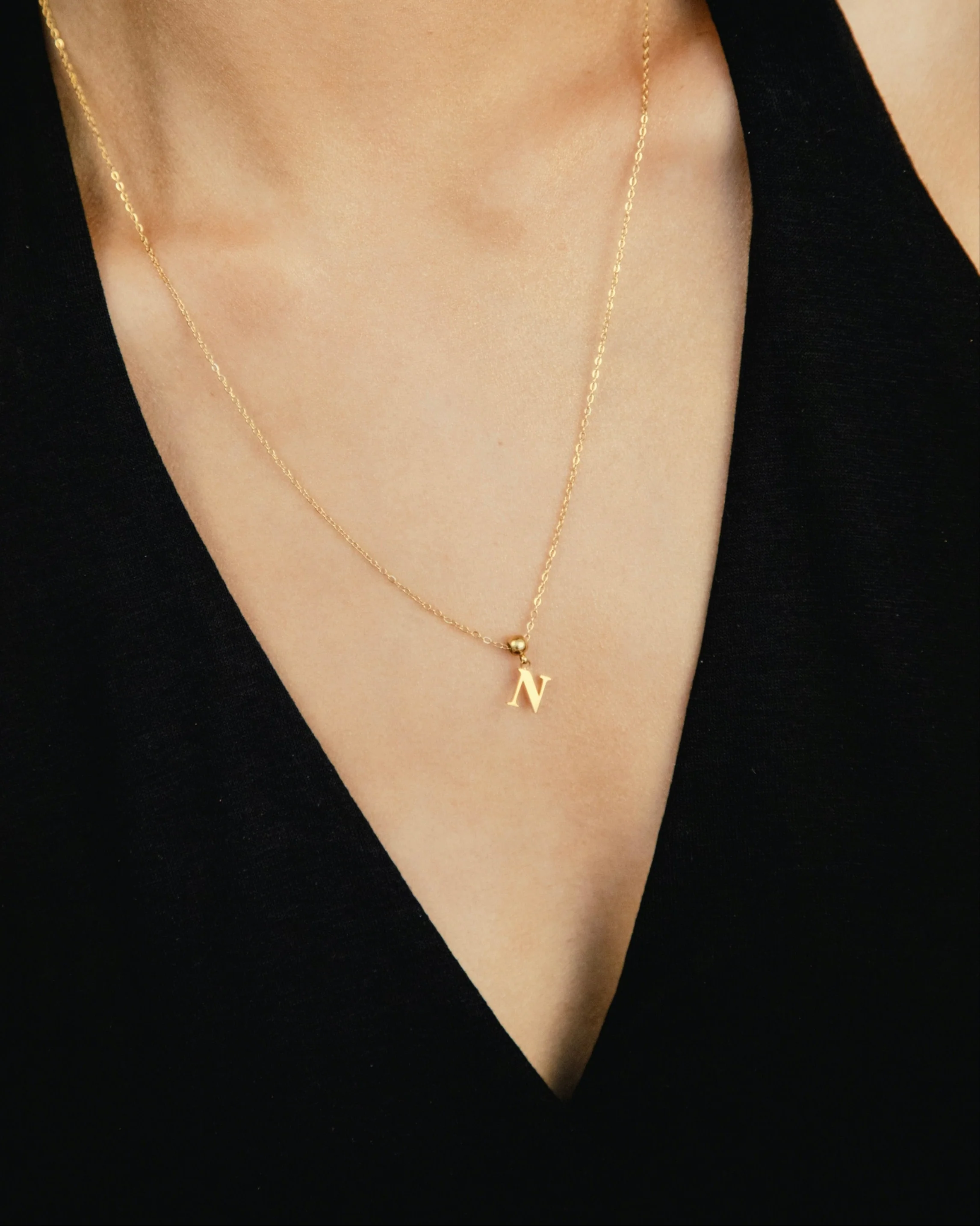 N Classic Initial Charm Gold - Image 6