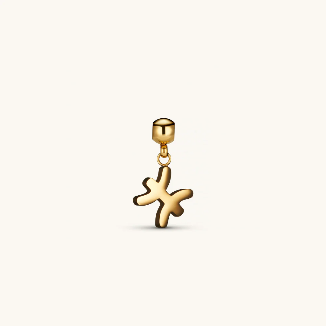 Pisces Classic Charm Gold