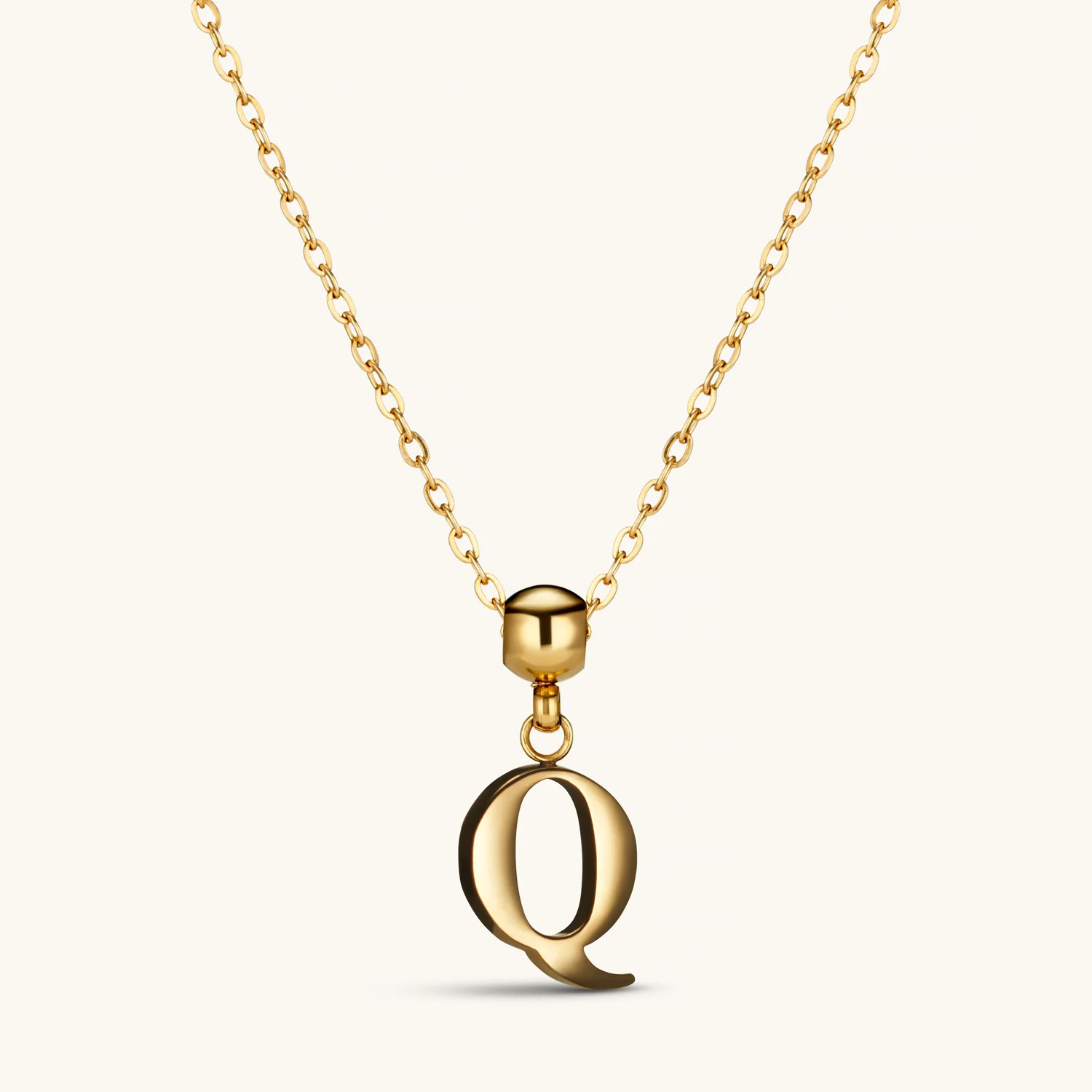 Q Classic Initial Charm Gold - Image 2