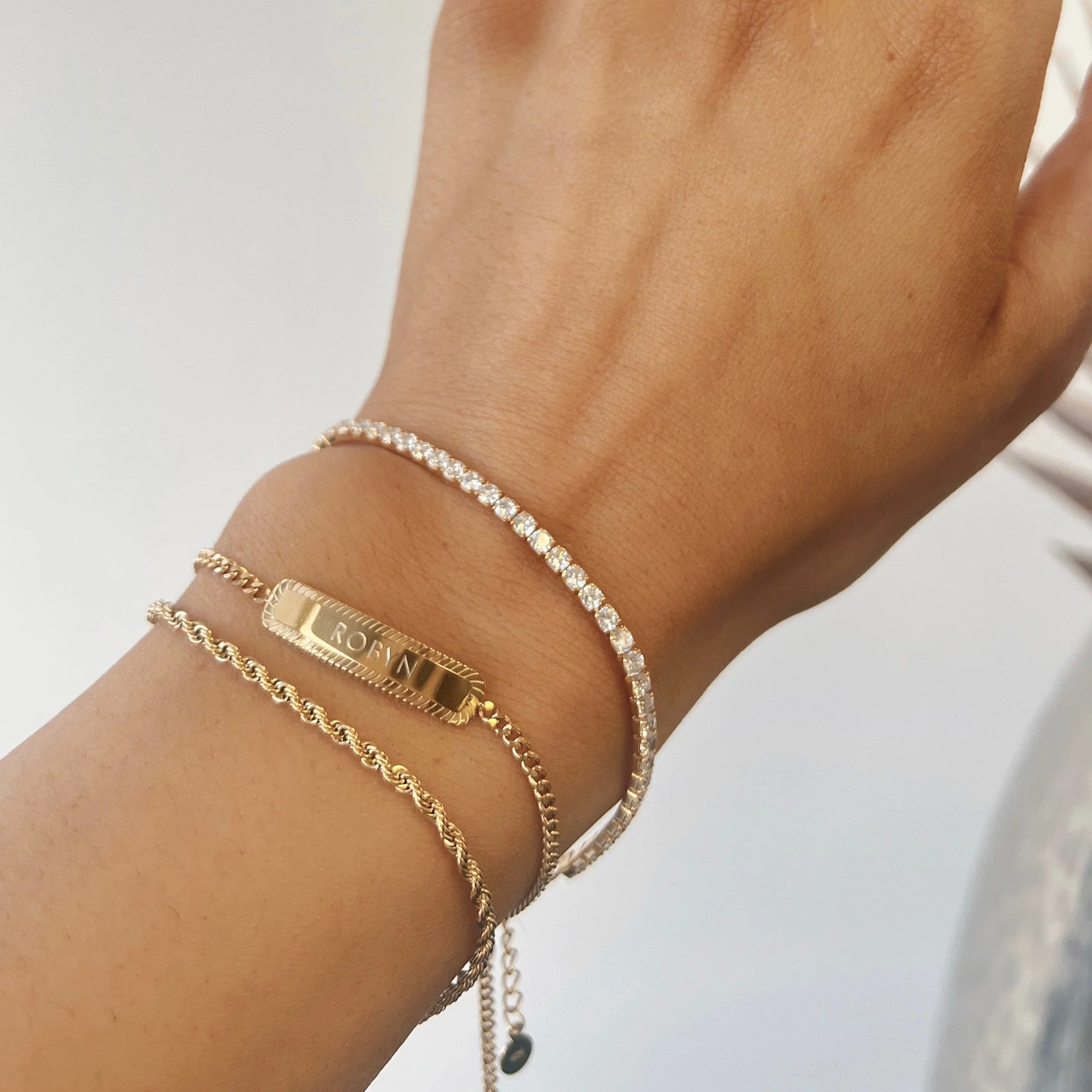 Rope Chain Bracelet in Gold - Image 5