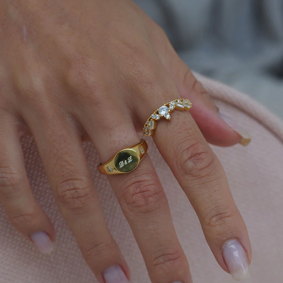 Treasure Crown Ring in Gold - Image 7