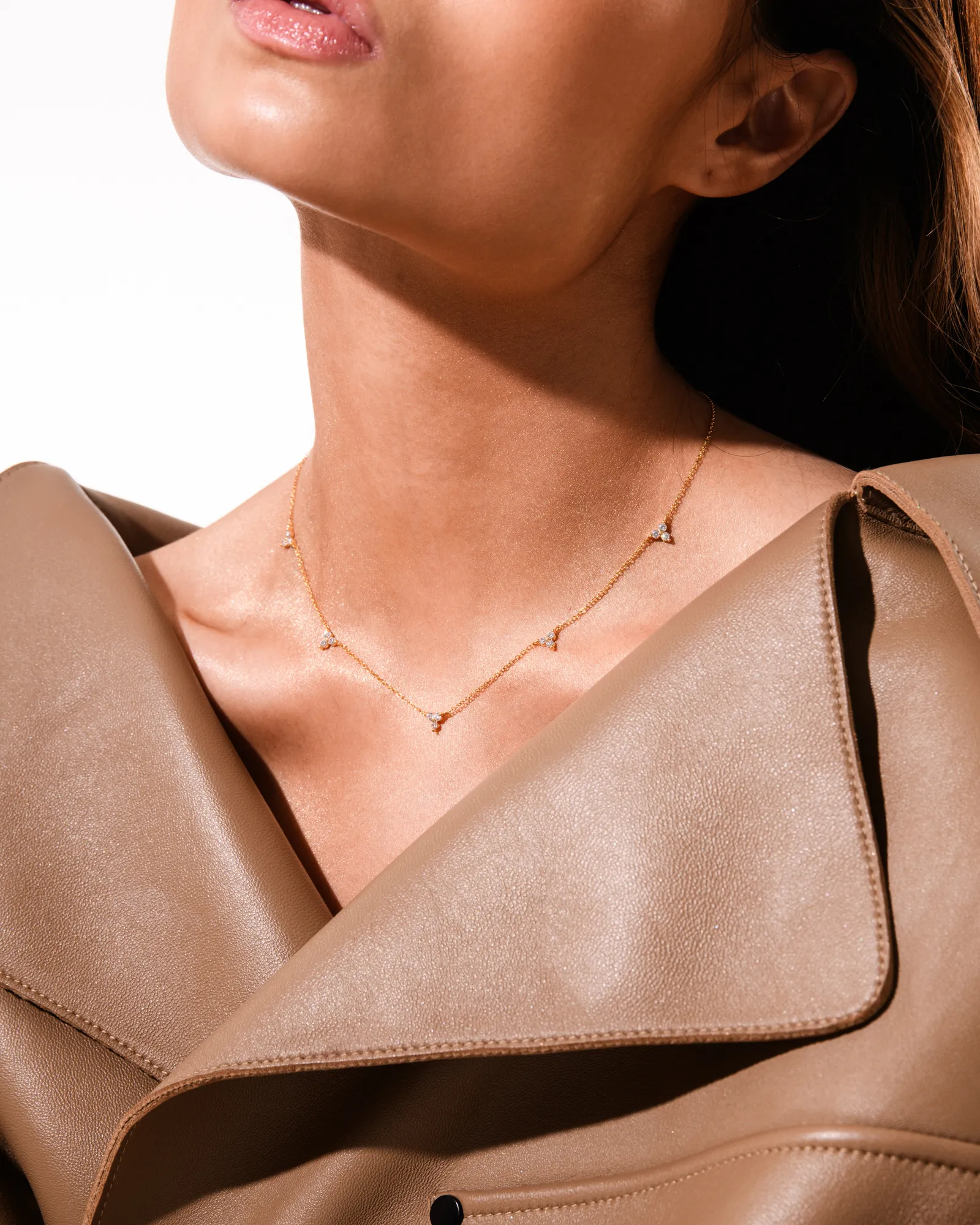 Trinity Infinity Necklace Gold - Image 4