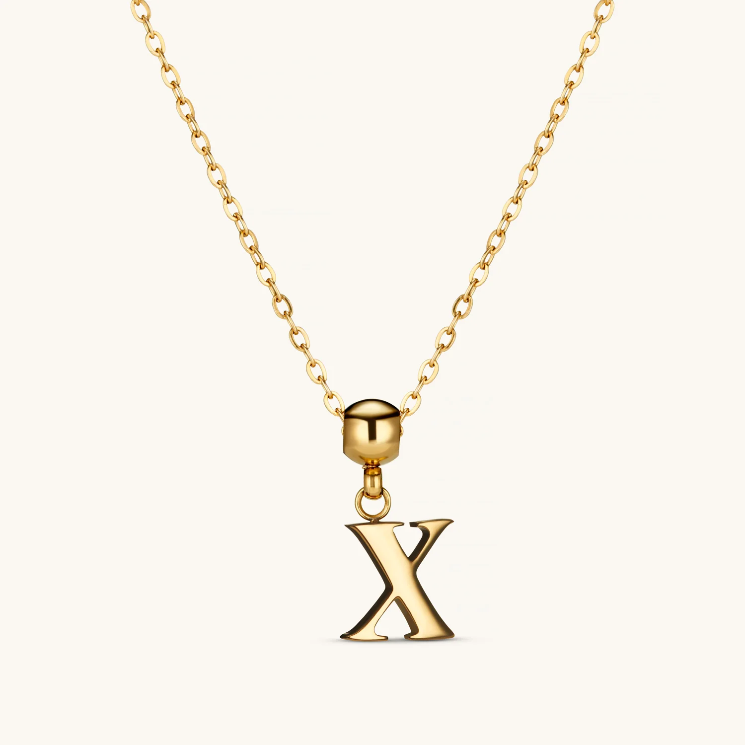 X Classic Initial Charm Gold - Image 2