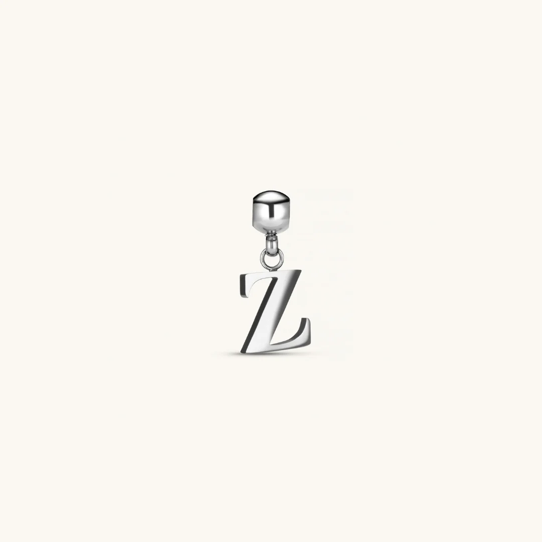Z Classic Initial Charm Silver